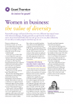 Women in business:  the value of diversity