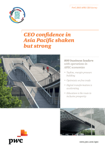 CEO confidence in Asia Pacific shaken but strong 800 business leaders