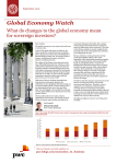 Global Economy Watch What do changes to the global economy mean