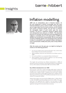 Inflation modelling Insights