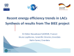 Recent energy efficiency trends in LACs
