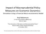 Impact of Macroprudential Policy Measures on Economic Dynamics:  Koji Nakamura