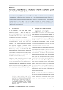 Towards understanding what and when households spent ARTICLES