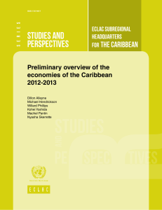 studies and PERSPECTIves  the caribbean