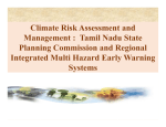 Climate Risk Assessment and Management :  Tamil Nadu State