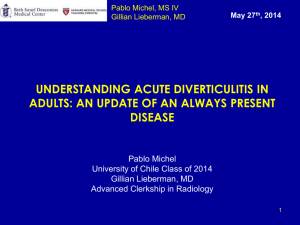 Understanding Acute Diverticulitis In Adults: An Update Of An Always Present Disease