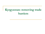 Kyrgyzstan: removing trade barriers