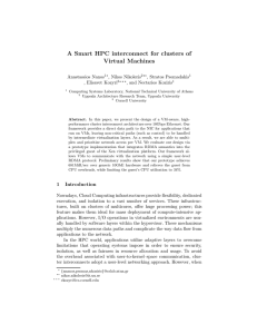 A Smart HPC interconnect for clusters of Virtual Machines.