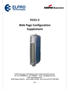 Web Page Configuration