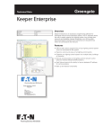 Keeper Enterprise Software Spec Sheet