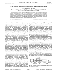 "Torque-Balanced High-Density Steady States of Single-Component Plasmas" Physical Review Letters 94 (2005), 0305001. J. R. Danielson and C. M. Surko (PDF)
