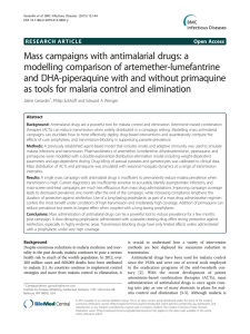 Mass campaigns with antimalarial drugs: a modelling comparison of artemether-lumefantrine