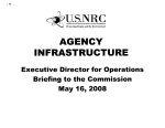 U.S.NRC AGENCY RE Executive  Director for Operations