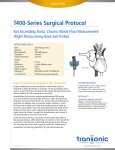 T400-Series Surgical Protocol Rat Ascending Aorta: Chronic Blood Flow Measurement Volume Flow