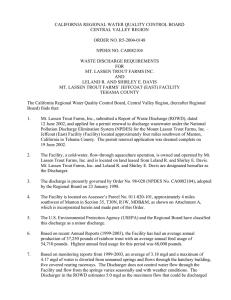 CALIFORNIA REGIONAL WATER QUALITY CONTROL BOARD CENTRAL VALLEY REGION  ORDER NO. R5-2004-0148