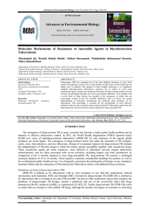 Advances in Environmental Biology Tuberculosis