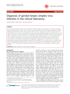 Diagnosis of genital herpes simplex virus infection in the clinical laboratory