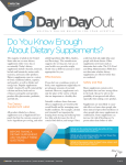 Day Do You Know Enough About Dietary Supplements?