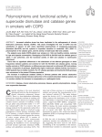 Polymorphisms and functional activity in superoxide dismutase and catalase genes