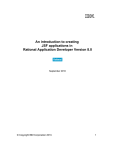 An introduction to creating JSF applications in Rational Application Developer Version 8.0