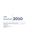 2010 UTB SharePoint