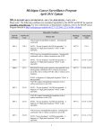 Michigan Cancer Surveillance Program April 2014 Update M