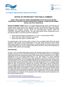 NOTICE OF OPPORTUNITY FOR PUBLIC COMMENT