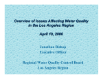 Overview of Issues Affecting Water Quality in the Los Angeles Region