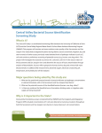 Central Valley Bacterial Source Identification Screening Study What is it?