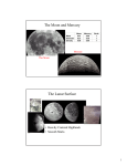 The Moon and Mercury The Lunar Surface • Heavily Cratered Highlands