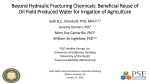 Beyond Hydraulic Fracturing Chemicals: Beneficial Reuse of