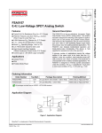 FSA5157 0.4 Low-Voltage SPDT Analog Switch F