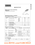 BD175/ 177/ 179 NPN Epitaxial Silicon Transistor