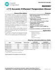 MAX6581 ±1°C Accurate 8-Channel Temperature Sensor EVALUATION KIT AVAILABLE General Description