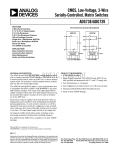 a CMOS, Low-Voltage, 3-Wire Serially-Controlled, Matrix Switches ADG738/ADG739