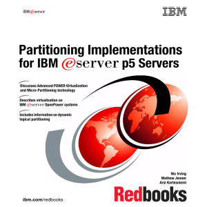 Partitioning Implementations for IBM E p5 Servers