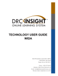 TECHNOLOGY USER GUIDE WIDA