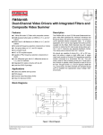 FMS6410B Dual-Channel Video Drivers with Integrated Filters and Composite Video Summer