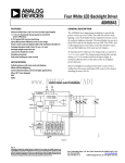 Four White LED Backlight Driver ADM8843  FEATURES