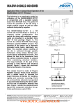 MASW-000822-000SMB  Application Note on Sample Board Operation of the MASW-000822-12770T T/R Switch