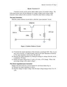 Bipolar transistors II, Page 1  Bipolar Transistors II
