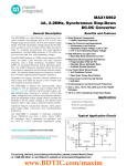 MAX16962 4A, 2.2MHz, Synchronous Step-Down DC-DC Converter General Description