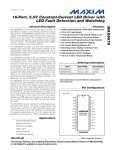 MAX6979 16-Port, 5.5V Constant-Current LED Driver with LED Fault Detection and Watchdog