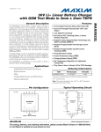 MAX8922L 30V Li+ Linear Battery Charger General Description