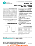 ABRIDGED DATA SHEET DS28E01-100 1Kb Protected 1-Wire EEPROM with SHA-1 Engine