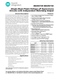 MAX6730–MAX6735 Single-/Dual-/Triple-Voltage µP Supervisory Circuits with Independent Watchdog Output General Description