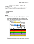 Voltage, Current, Resistance and Ohm’s Law