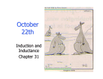 October 22th Induction and Inductance