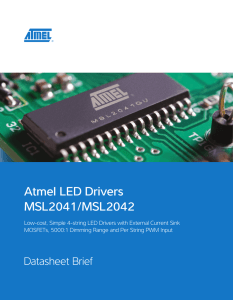 Atmel LED Drivers MSL2041/MSL2042