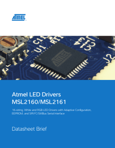 Atmel LED Drivers MSL2160/MSL2161